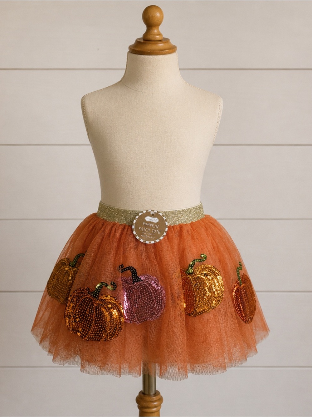 Mud Pie Pumpkin Patch Sequin Tutu